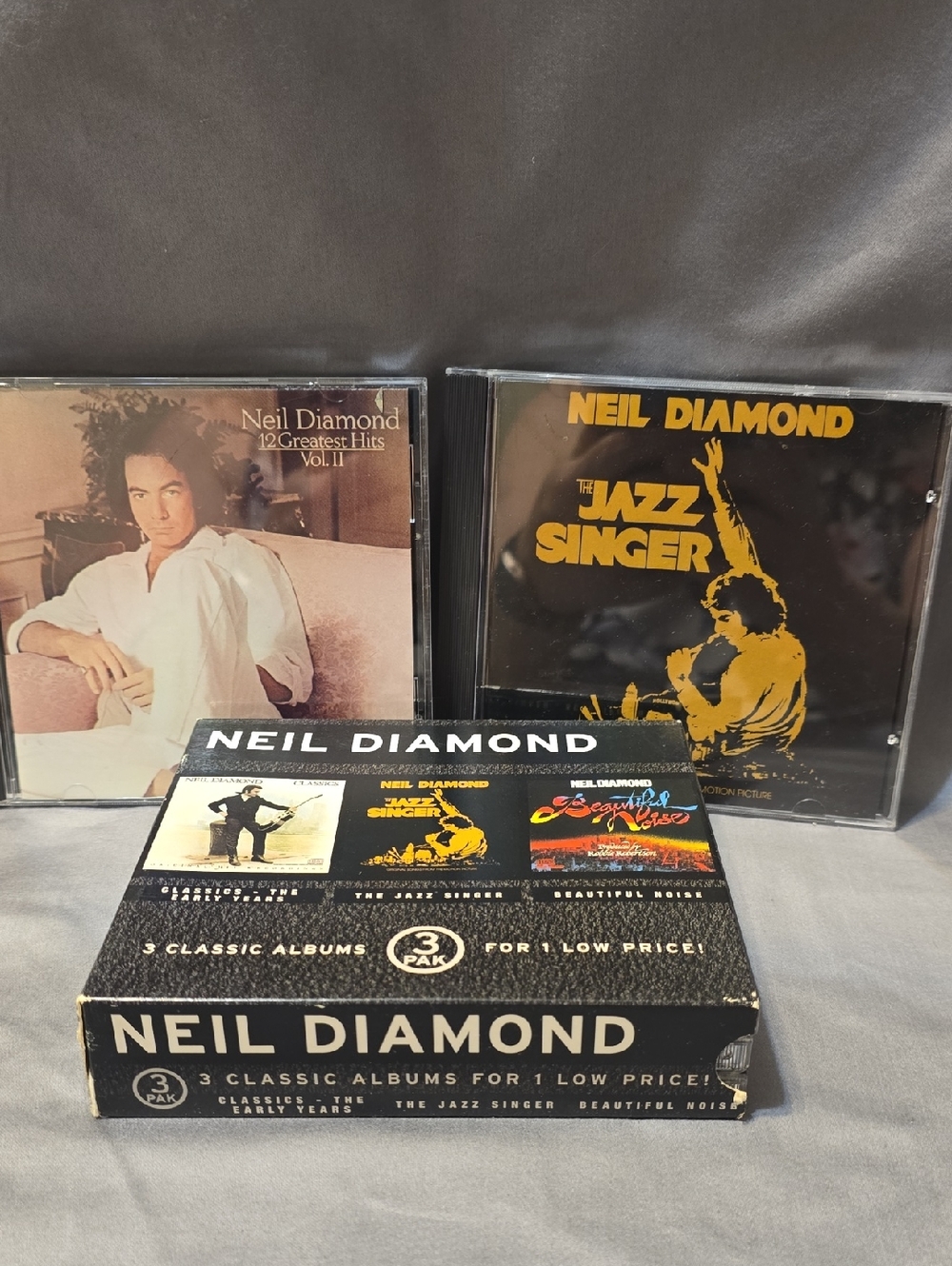 Columbia Neil Diamond 3-Album Box Set & Jazz Singer & 12 Greatest Hiys Vol 2